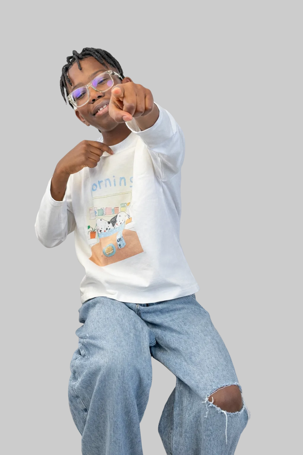 Morning Friends Long Sleeve Tee