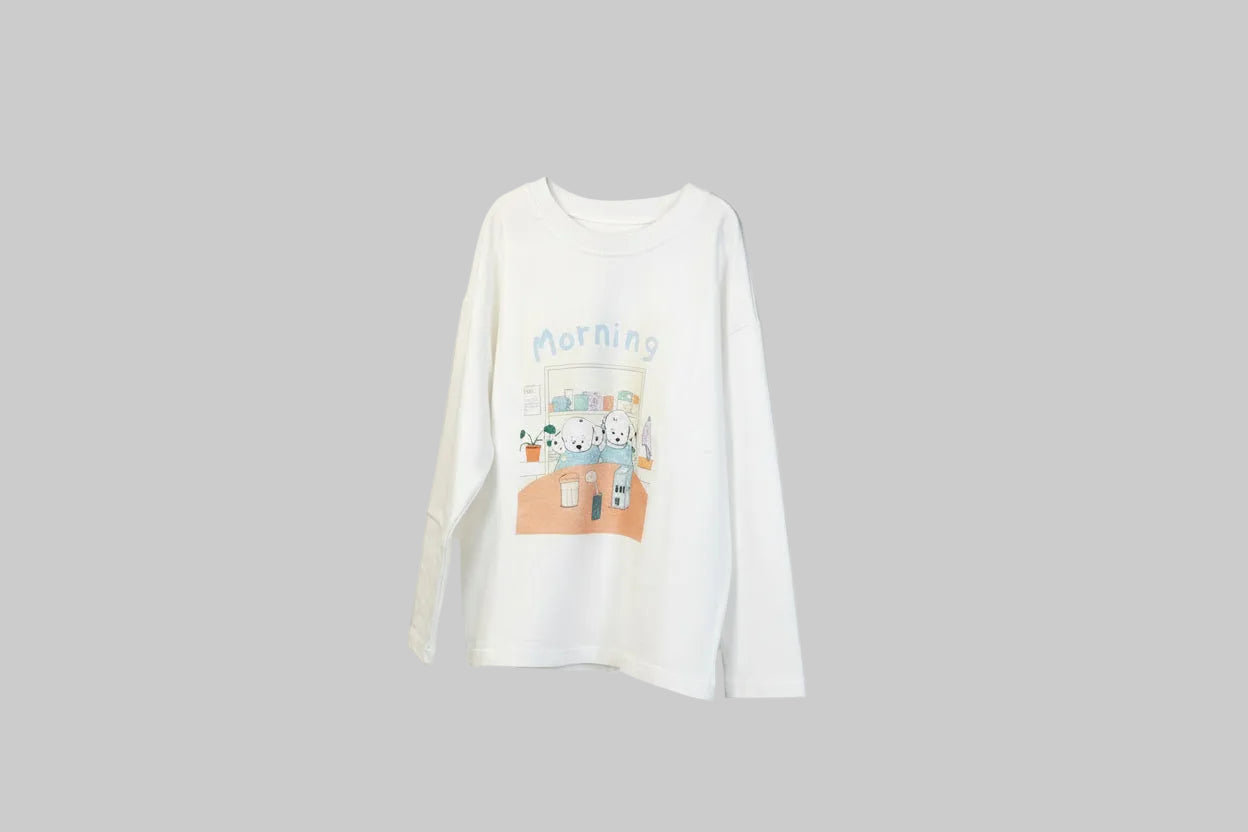 Morning Friends Long Sleeve Tee